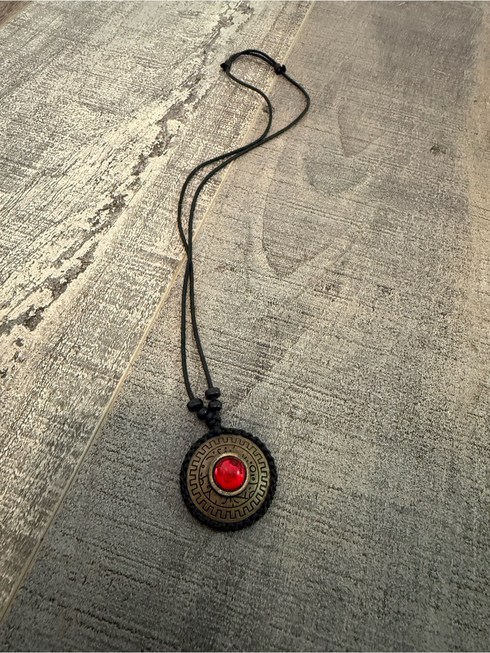 Bohemian Red Stone Pendant Necklace for Women purchased in Thailand